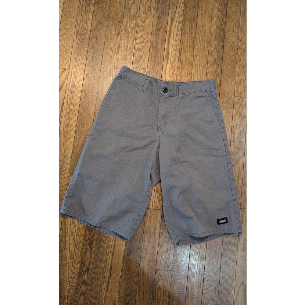 Dickies Mens Gray Chino Casual Khaki Shorts Bermuda Tech Pocket 31 Waist NWOT